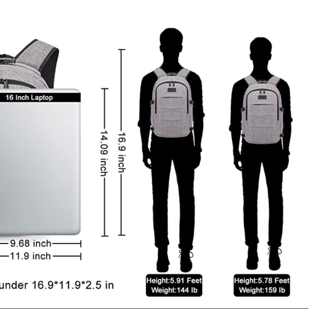 Grey Security Backpack - image 7